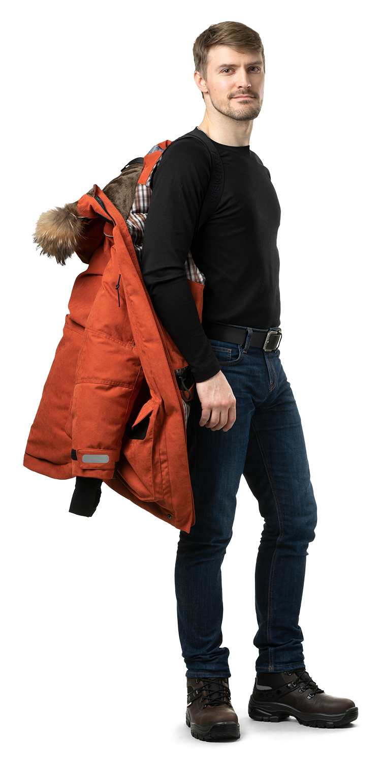 Куртка-парка мужская зимняя «Фокс» (цвет терракотовый) :: купить винтернет-магазине :: Техноавиа в Москве